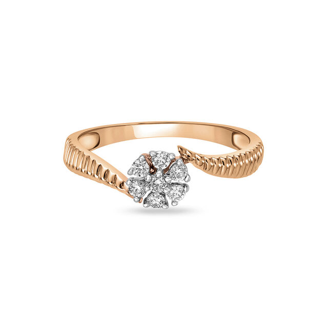 14 KT Dainty Diamond Ring,,hi-res image number null