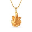 Devotional Ganesha Gold Pendant,,hi-res image number null