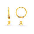 Floral Gold Hoop Earrings,,hi-res image number null
