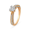 Exquisite Rose Gold and Diamond Ring,,hi-res image number null