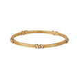 14KT Stunning Diamond Bangle with Gold Jaali patterns,,hi-res image number null