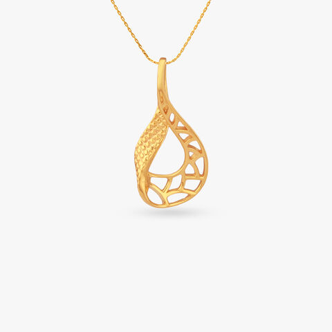 Twisted Lace Gold Pendant