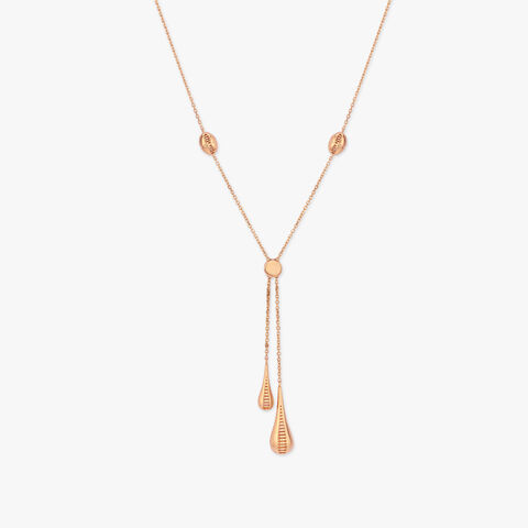 Swaying Silhouettes Gold Necklace