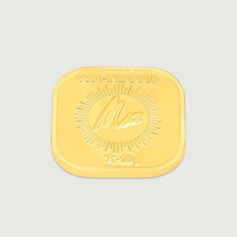 10 Gm 24 Karat Gayatri Mantra Gold Coin
