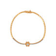 14 KT Yellow Gold Delightful Floral Diamond Bracelet,,hi-res image number null