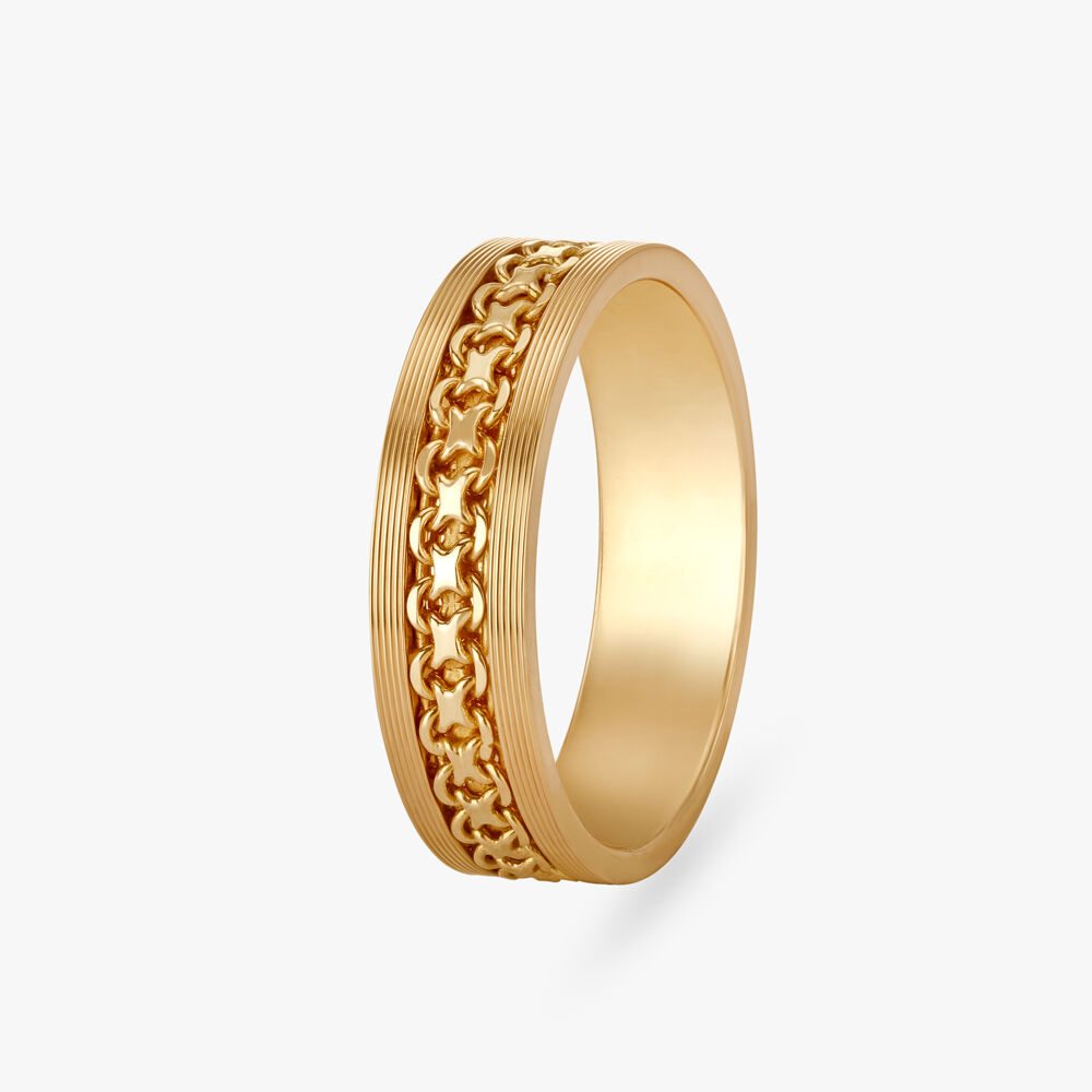 Buy KISNA 14K Yellow SI Diamond Gold Ring for Men | Dhruv S16 at Amazon.in