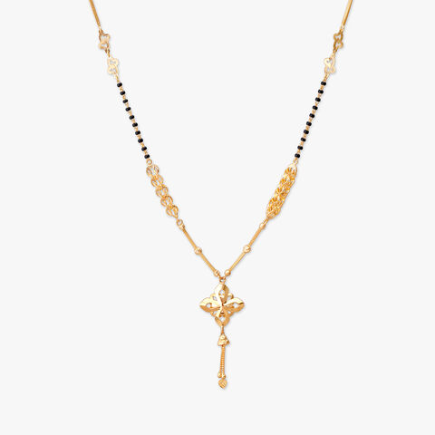 Asymmetric Charm Gold Mangalsutra