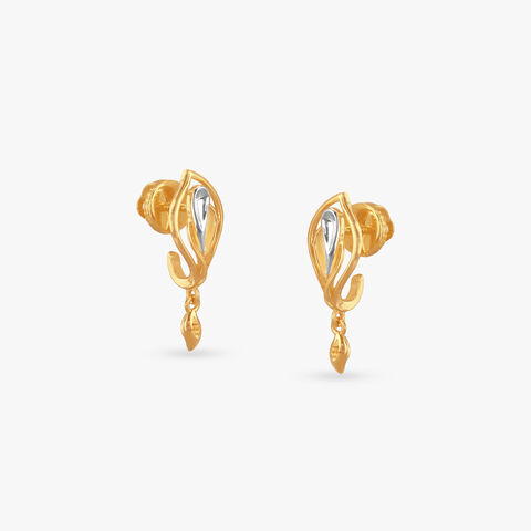 Whisper Arc Gold Hoop Earrings
