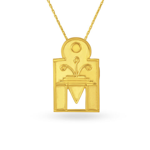 Timeless Tradition Gold Thali Pendant
