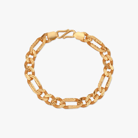 Power Links Gold Bracelet for Men