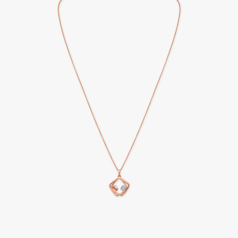 Two To Tango! Diamond Pendant with Chain