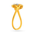 Leaf Motif Diamond Finger Ring,,hi-res image number null