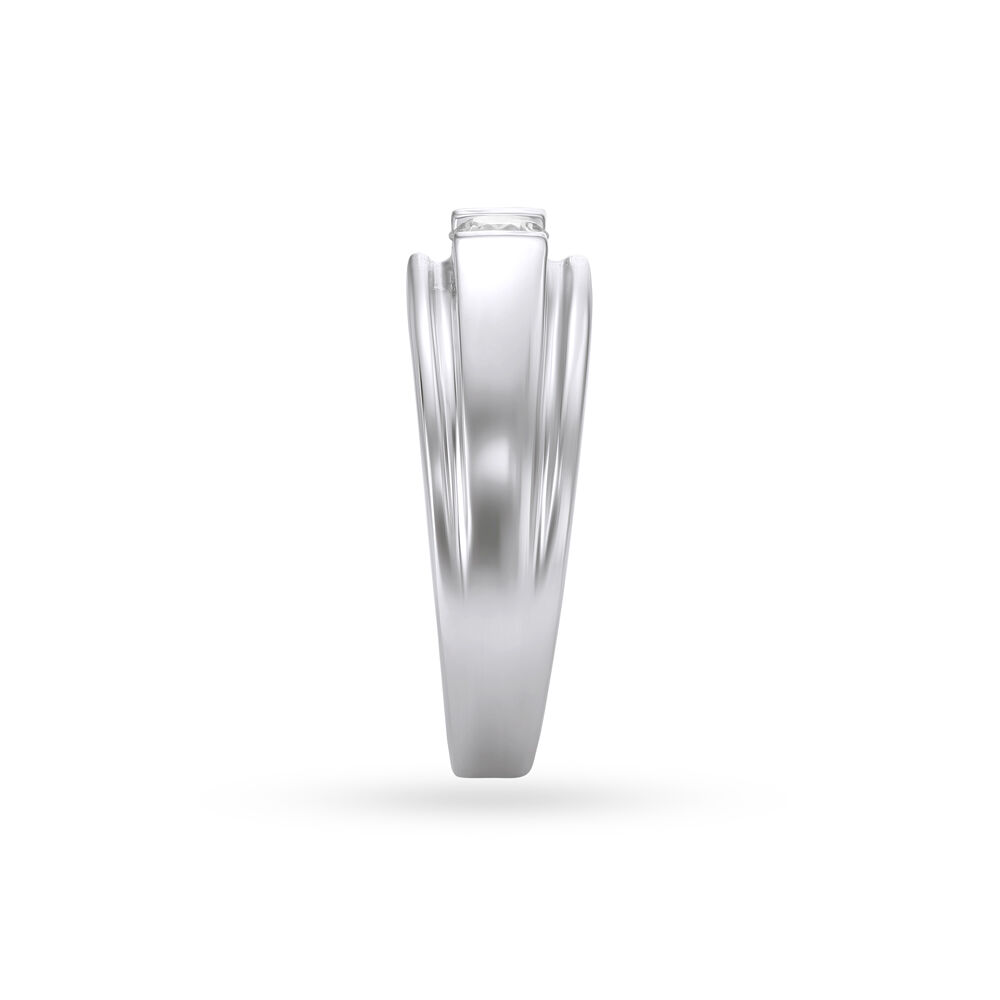 Mount Diamond Platinum Finger Ring For Men
