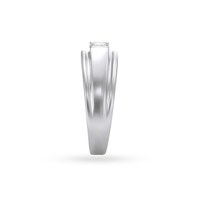 Mount Diamond Platinum Finger Ring For Men,,hi-res image number null