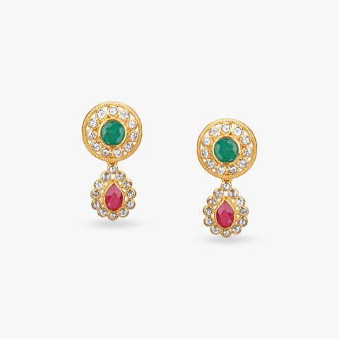 Regal Harmony Gold Drop Earrings