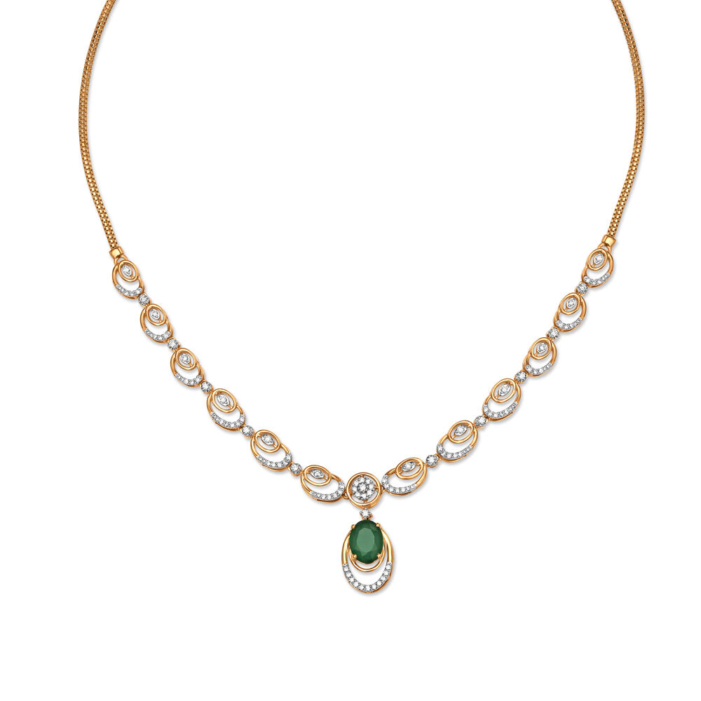 Diamond necklace deals by tanishq