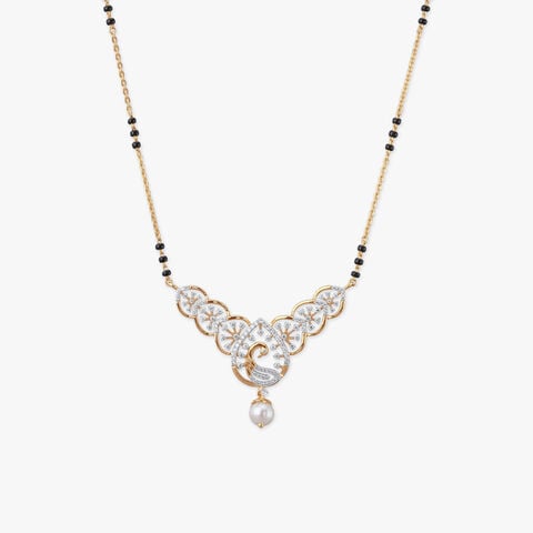 Spiral Serenade Diamond Mangalsutra
