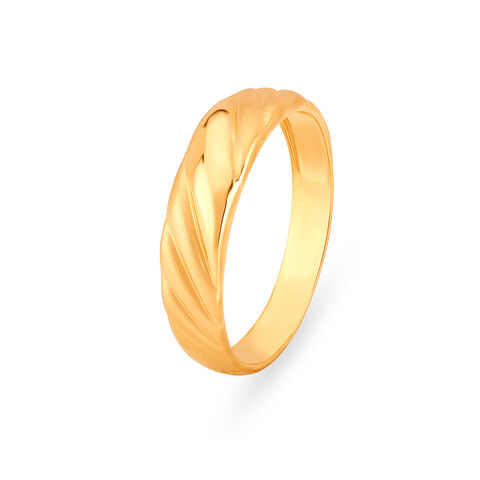 Sculpted Gold Finger Ring for Men alternate view 1