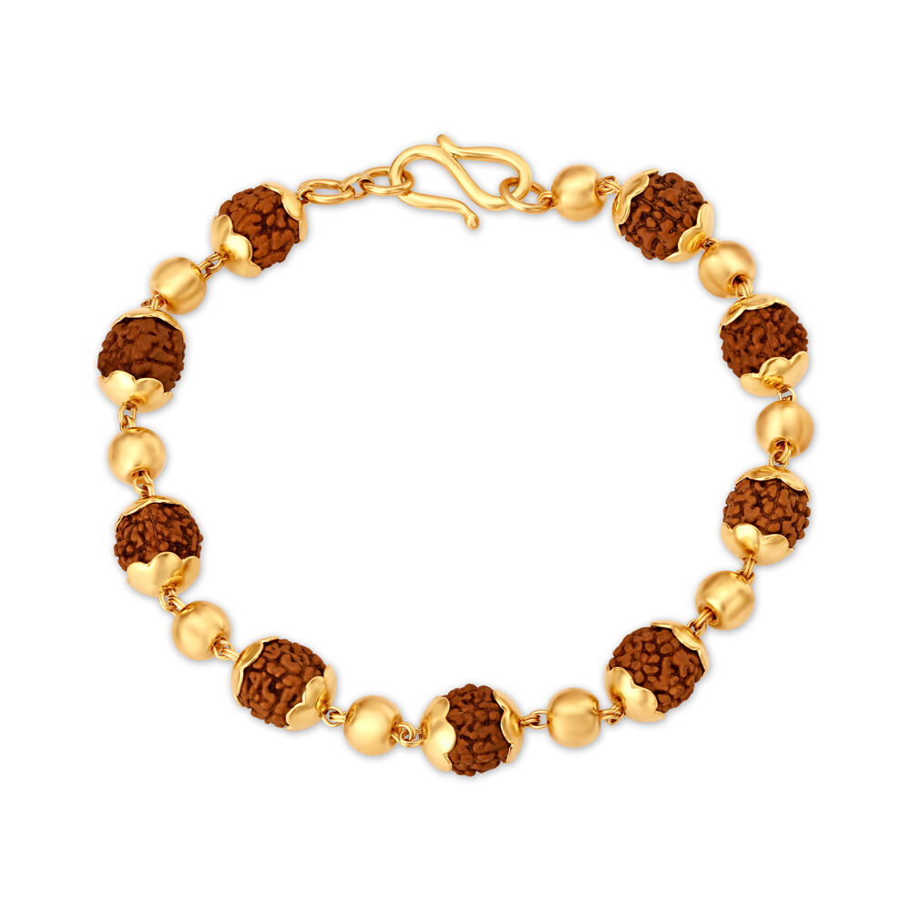 Textured Gold Bracelet for Men