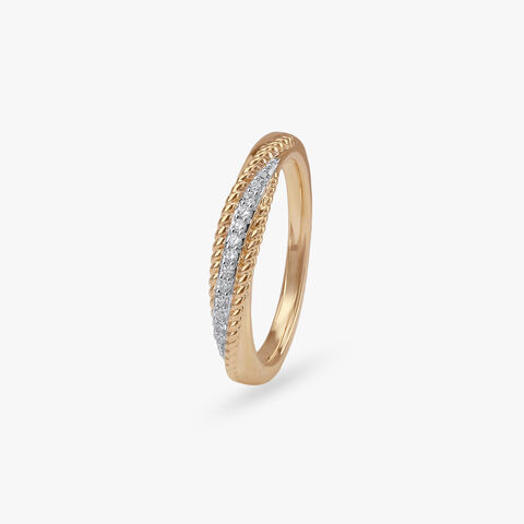 Textured Glow Diamond Ring