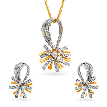 Radiant Pendant and Earrings Set