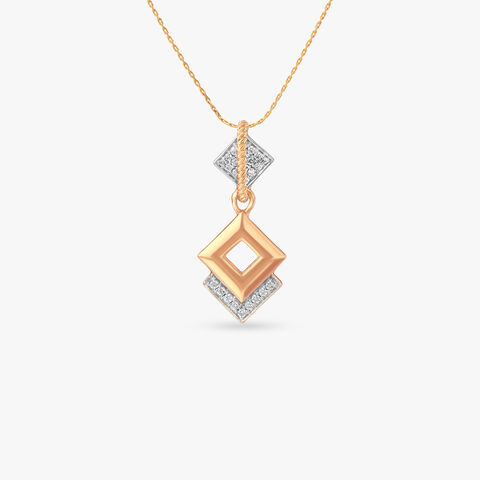 Dual Muse Diamond Pendant