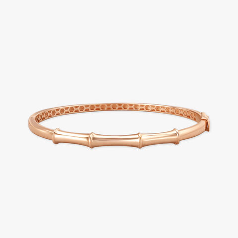 Contemporary Charm Rose Gold Bangle