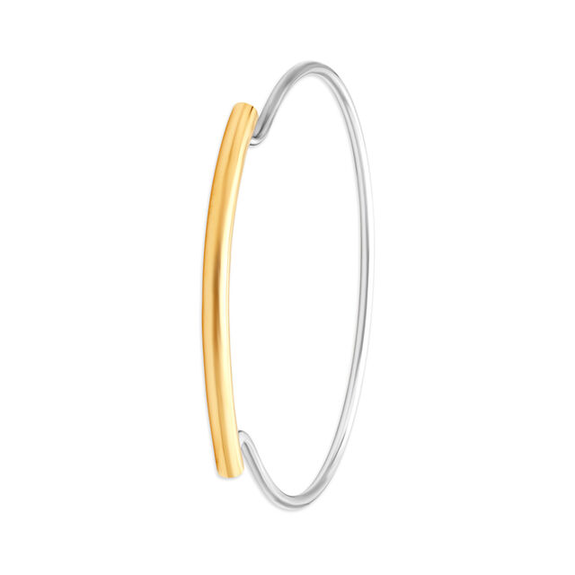 Elegant Bangle in a combination of Yellow and White Gold,,hi-res image number null