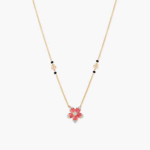 Blush Bloom Diamond Mangalsutra