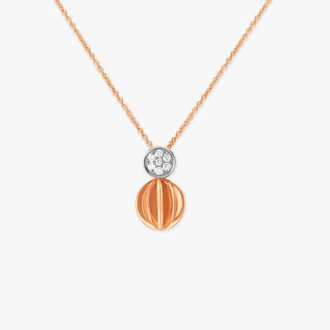 Ivy Wavy! Diamond Pendant with Chain