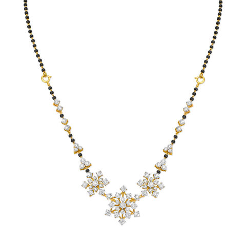 Marvellous Floral Diamond Mangalsutra
