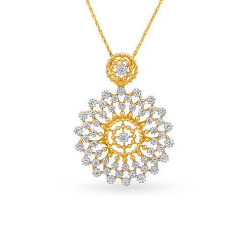 Debonair Floral Diamond Pendant