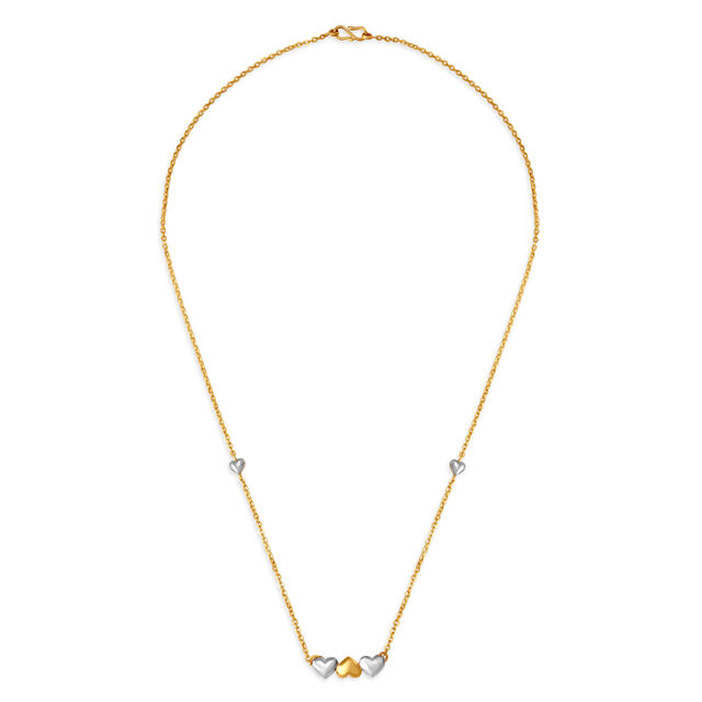 Petite Hearts Pendant with Chain for Kids,,hi-res image number null