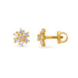 Flawless Gold Stud Earrings for Kids,,hi-res image number null