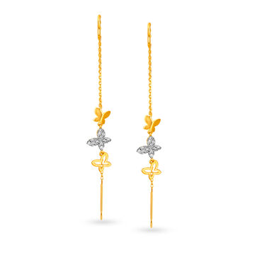 Dazzling Fancy Diamond Sui Dhaga