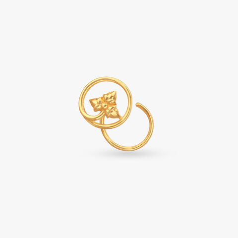 Modern Loop Gold Nose Pin