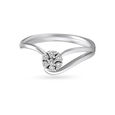 Modern White Platinum Finger Ring,,hi-res image number null