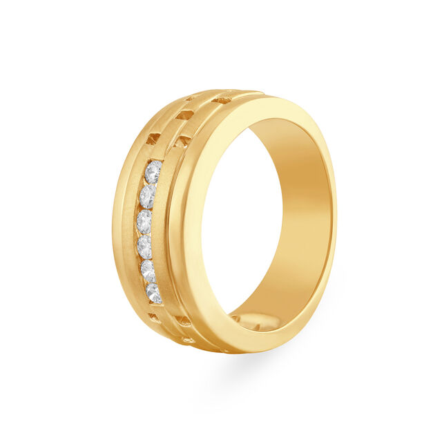 Contemporary Bold Diamond Ring for Men,,hi-res image number null