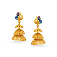Majestic Peacock Drop Earrings,,hi-res image number null