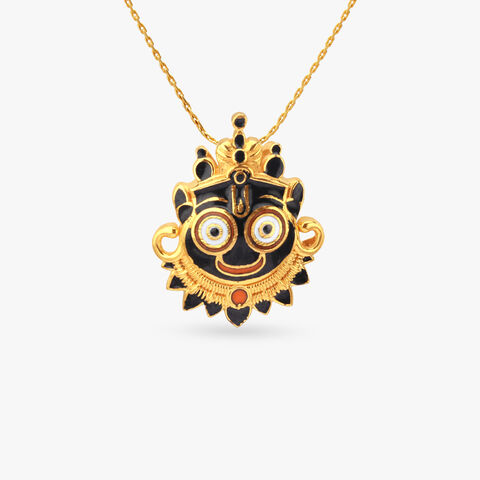 Sacred Jagannath Gold Pendant