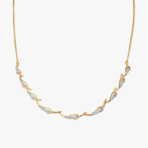 Whimsical Vines Diamond Necklace Set