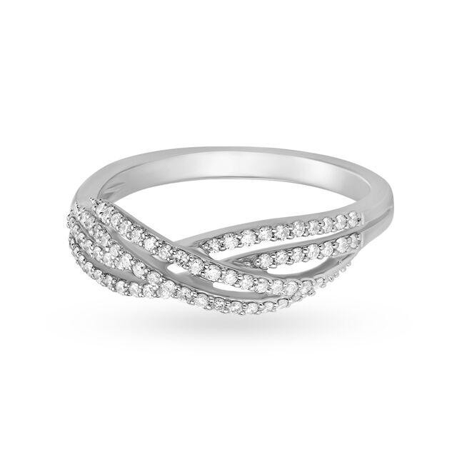 Luxe 950 Pure Platinum And Diamond Finger Ring,,hi-res image number null