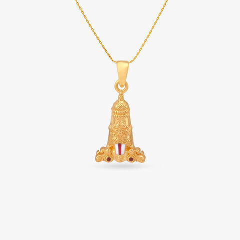 Divine Venkateshwara Gold Pendant
