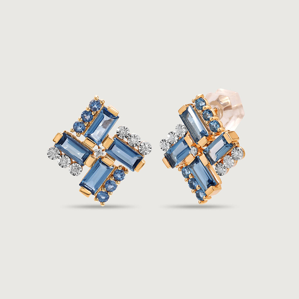 Tanishq topaz earrings cheap