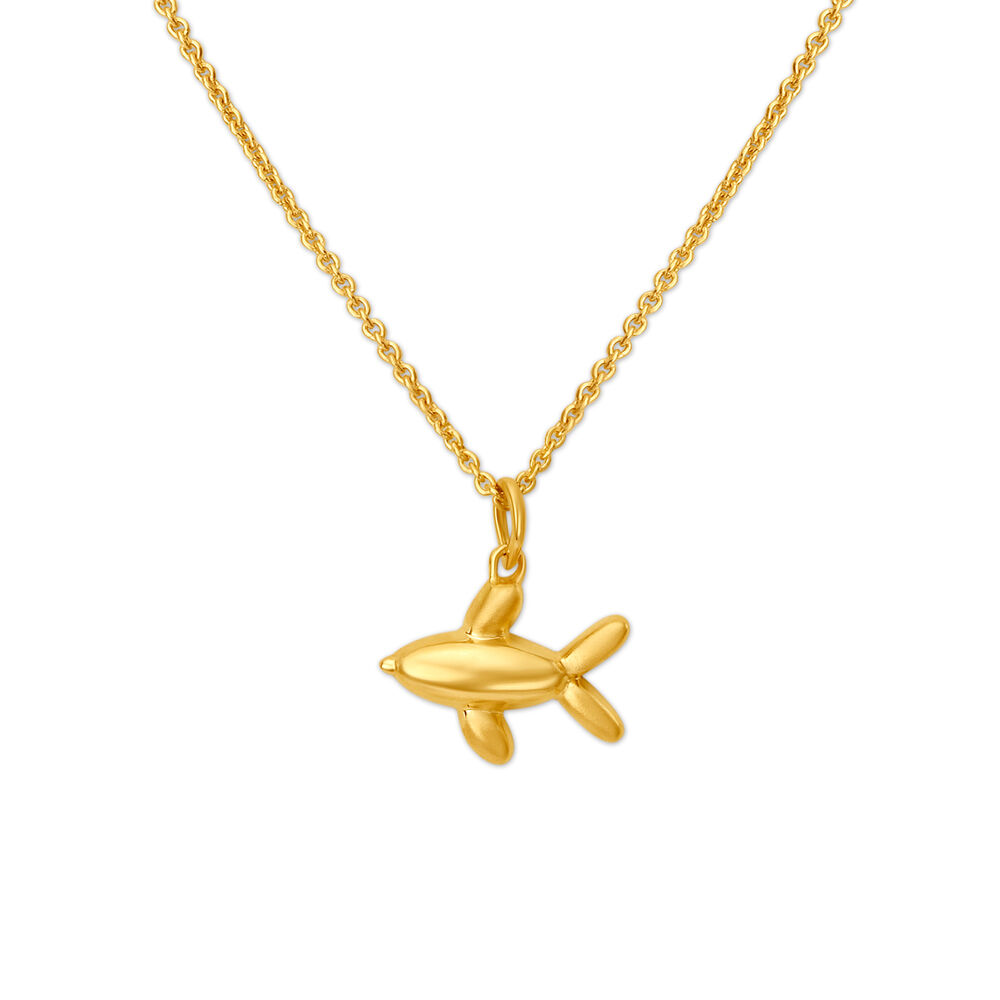 Gold n' Shell Fish Pendant