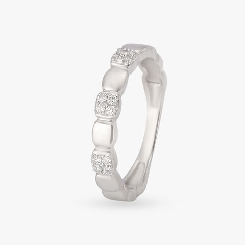 Cubic Diamond Finger Ring