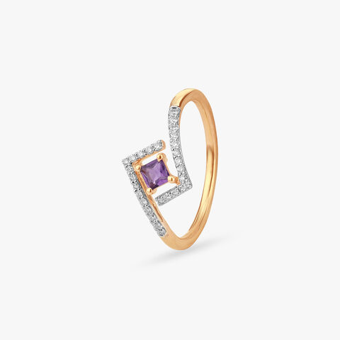 Prism Glow Gold Ring