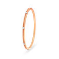 14 KT Yellow-White Gold Slender Classy Diamond Bangle,,hi-res image number null