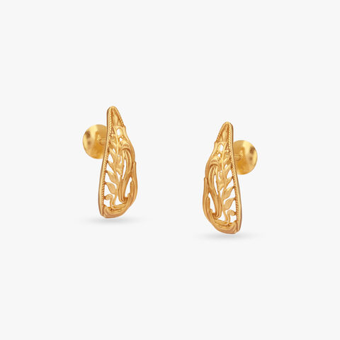 Eternal Swirl Gold Hoop Earrings
