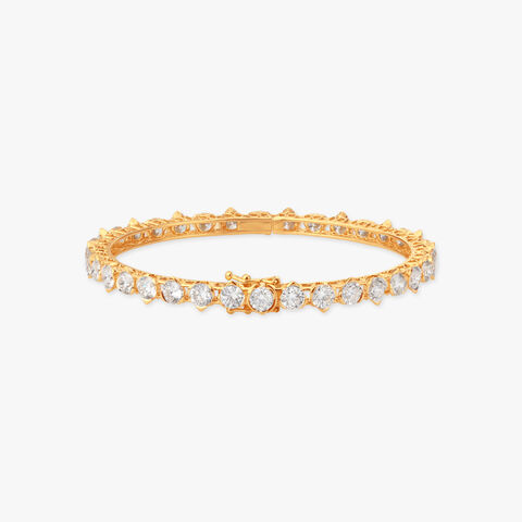 Aurora Stream Solitaire Diamond Bangle